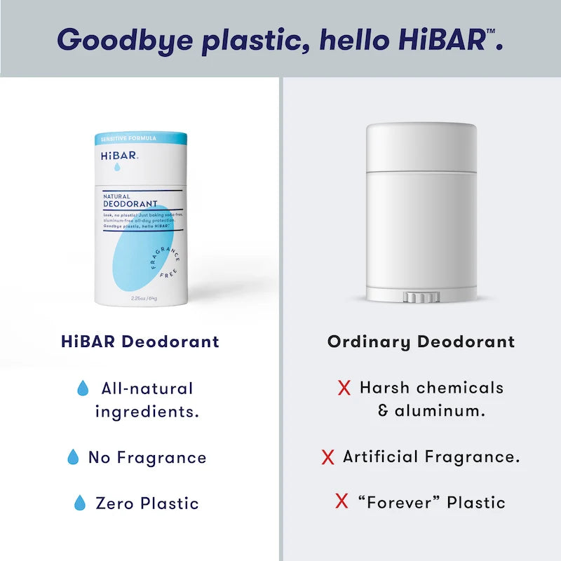 HiBar Sensitive Plastic-Free Deodorant