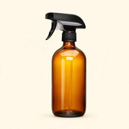 Amber Glass Spray Bottle 16oz