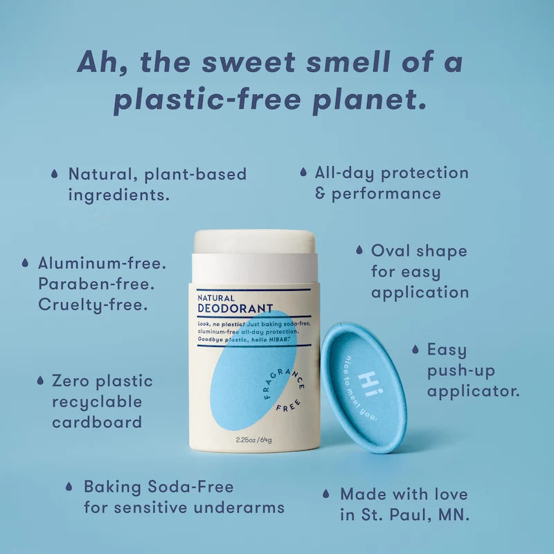 HiBar Sensitive Plastic-Free Deodorant
